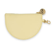 Swatzell + Heilig's Zip Coin Pouch in color Daffodil, picture showing the back of the item