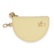 Swatzell + Heilig's Zip Coin Pouch in color Daffodil, picture showing the front of the item