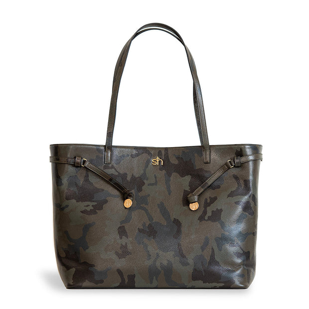 Swatzell + Heilig's Highland Bag in color Camo, picture showing the front of the item