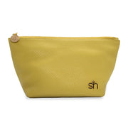 Swatzell + Heilig's Make-Up Bag in color Soft Olive, picture showing the front of the item