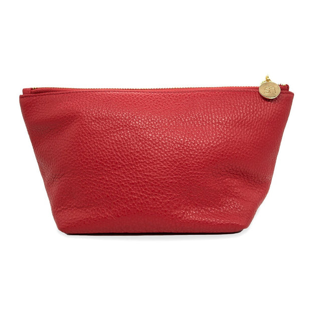 Swatzell + Heilig's Make-Up Bag in color Red Poppy, picture showing the back of the item