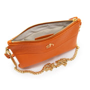 Swatzell + Heilig's Soho Bag in color Honey Pumpkin, picture showing the top-down view of the item