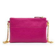 Swatzell + Heilig's Soho Bag in color Sizzle Pink, picture showing the back of the item