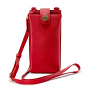 Swatzell + Heilig's Paris Phone Pouch in color Red Poppy, picture showing the front of the item
