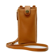 Swatzell + Heilig's Paris Phone Pouch in color Caramel, picture showing the front of the item