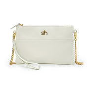 Swatzell + Heilig's Soho Bag in color Sparkling White, picture showing the front of the item