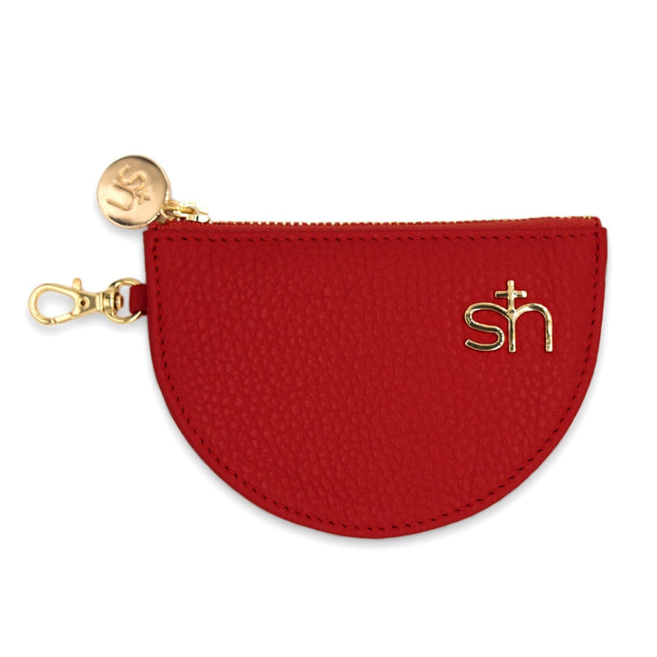 Zip Coin Pouch Red