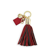 Cardinal & Black Tassel Keychain