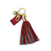 Cardinal & Gray Tassel Keychain