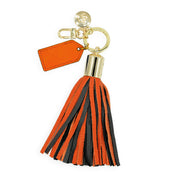 Black & Orange Tassel Keychain