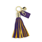 Purple & Gold Tassel Keychain