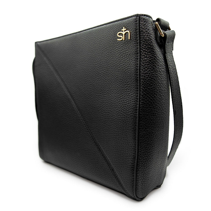 Swatzell + Heilig's Seville Bag in color Carbon Black, picture showing the right side of the item