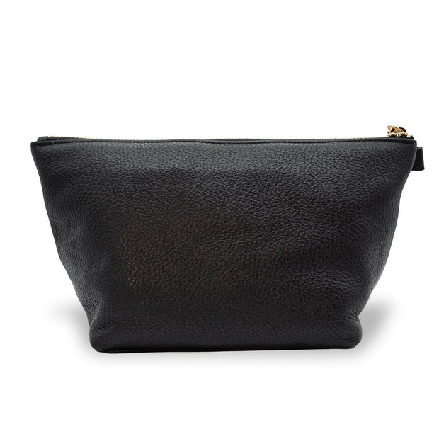Swatzell + Heilig's Make-Up Bag in color Black, picture showing the back of the item