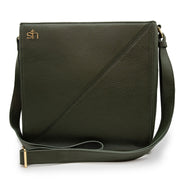 Swatzell + Heilig's Seville Bag in color Loden Olive, picture showing the front of the item