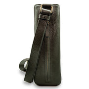 Swatzell + Heilig's Seville Bag in color Loden Olive, picture showing the side of the item