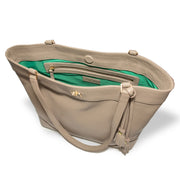 Swatzell + Heilig's Charleston Bag in color Taupe, picture showing the top-down view of the item